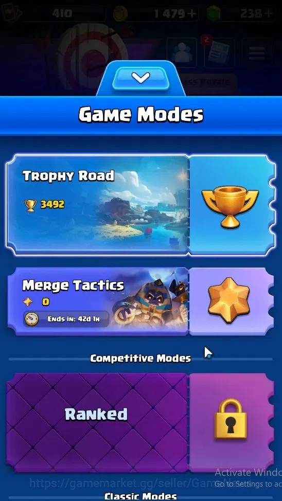 Clash Royale Accounts KTL 10|Trophy 3492|Card 51|Limited Skin|1 Hero 3 E image 2