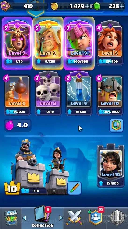 Clash Royale Accounts KTL 10|Trophy 3492|Card 51|Limited Skin|1 Hero 3 E image 4