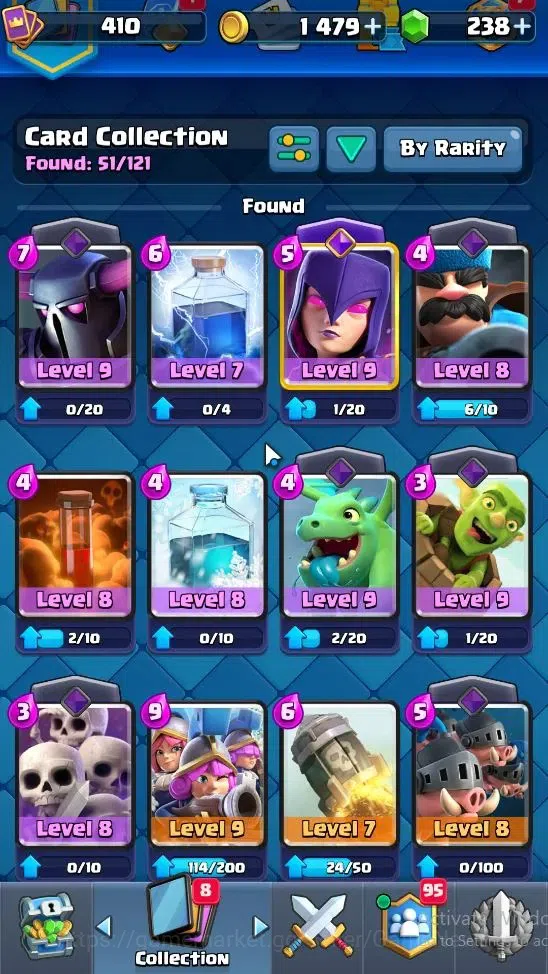 Clash Royale Accounts KTL 10|Trophy 3492|Card 51|Limited Skin|1 Hero 3 E image 5