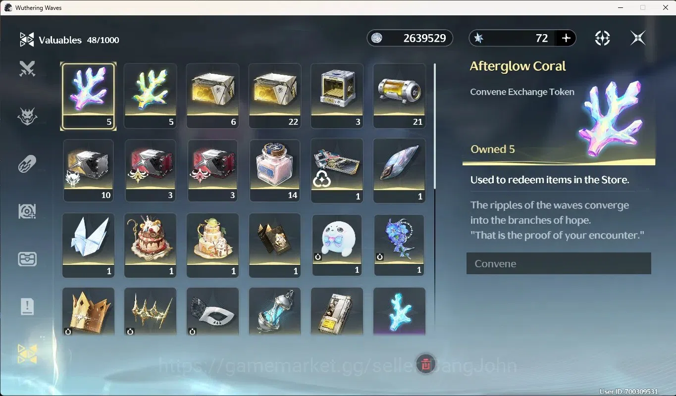 Wuthering Waves Accounts Starter ASIA|8 Char Limited [Aemeath,Hiyuki]+Sign,Lynae,Mornye,Chisa,Jiyan,Qiuyuan,Changli|Mc 16