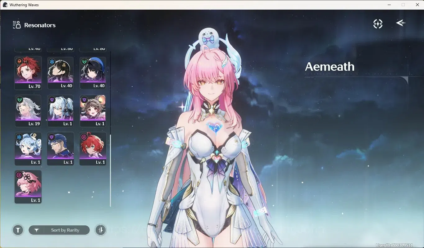 Wuthering Waves Accounts Starter ASIA|8 Char Limited [Aemeath,Hiyuki]+Sign,Lynae,Mornye,Chisa,Jiyan,Qiuyuan,Changli|Mc 4