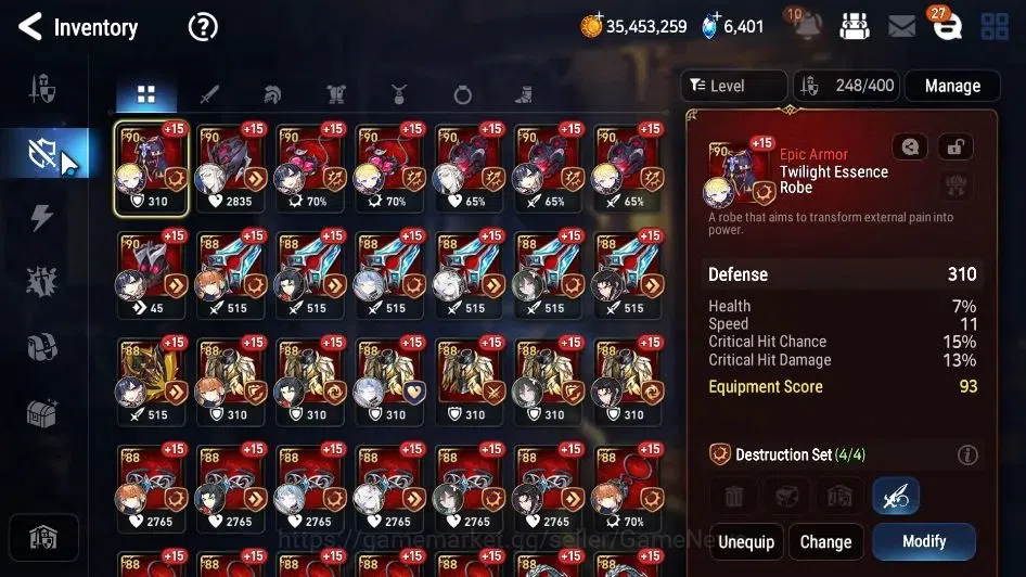 Epic Seven Accounts GLOBAL Unverif|New Era|7 ML(Salome,NM Luna,LC Bell image 11