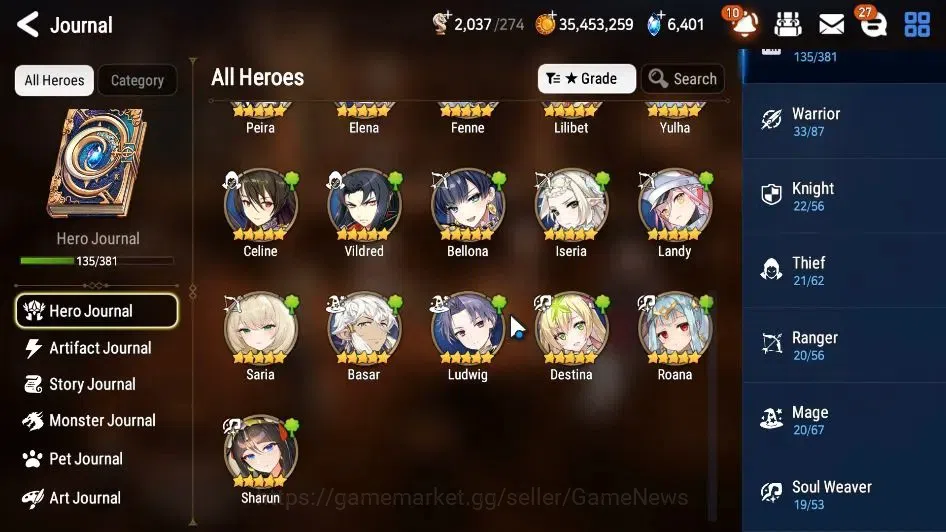 Epic Seven Accounts GLOBAL Unverif|New Era|7 ML(Salome,NM Luna,LC Bell image 8