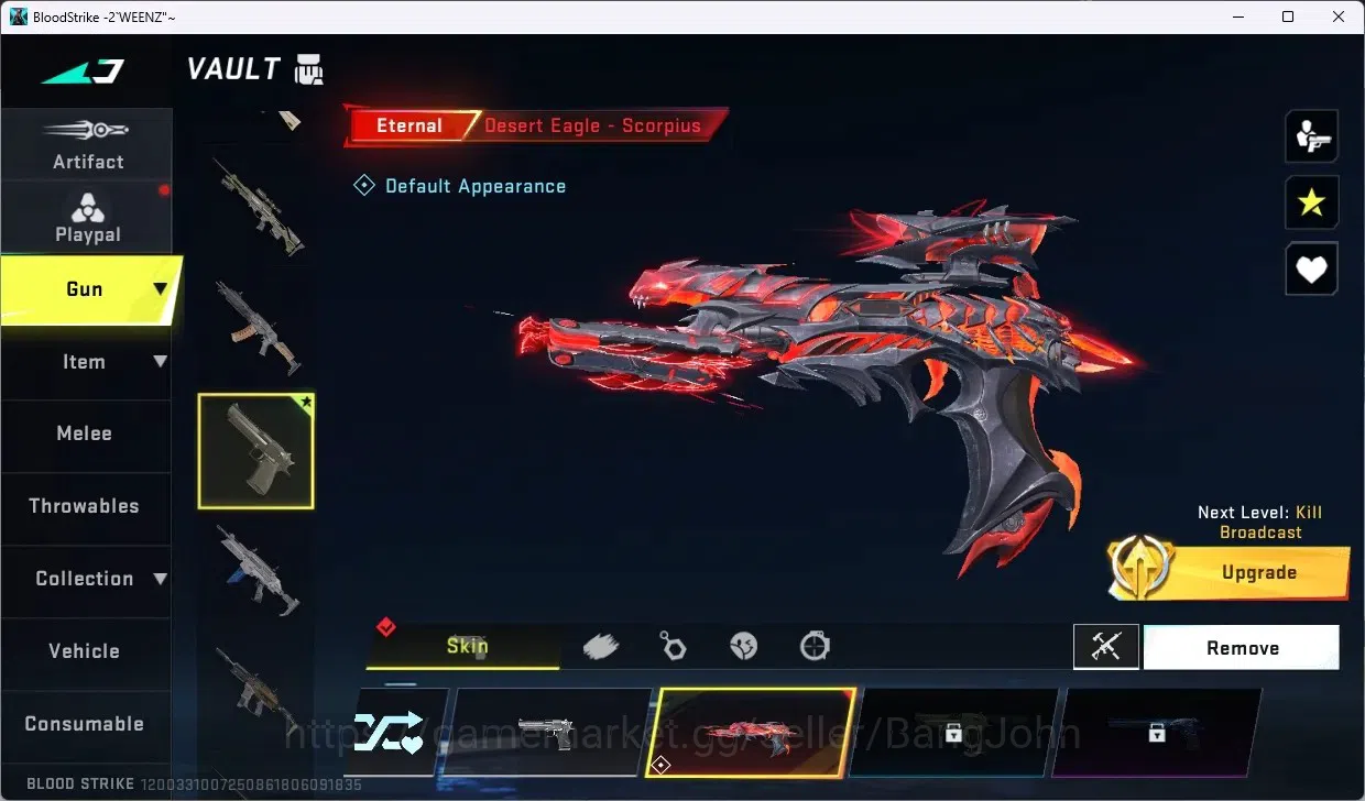 Blood Strike Accounts ASIA | ETERNAL: Desert Eagle-Scorpius | 4 7DS Guns image 4