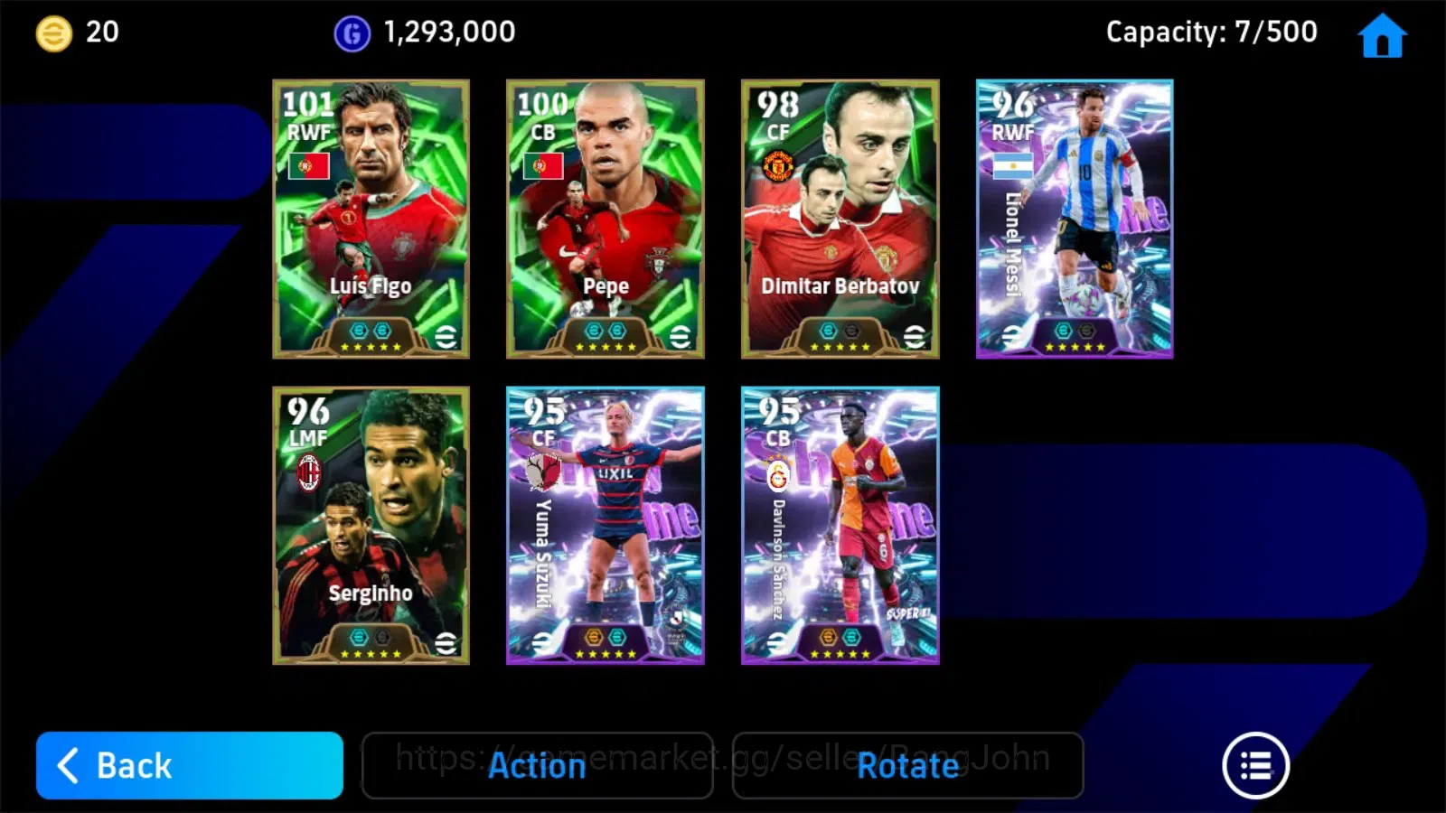 eFootball Accounts Android|PW 3039|Epic Figo,Pepe,Berbatov,Serginho|S image 3
