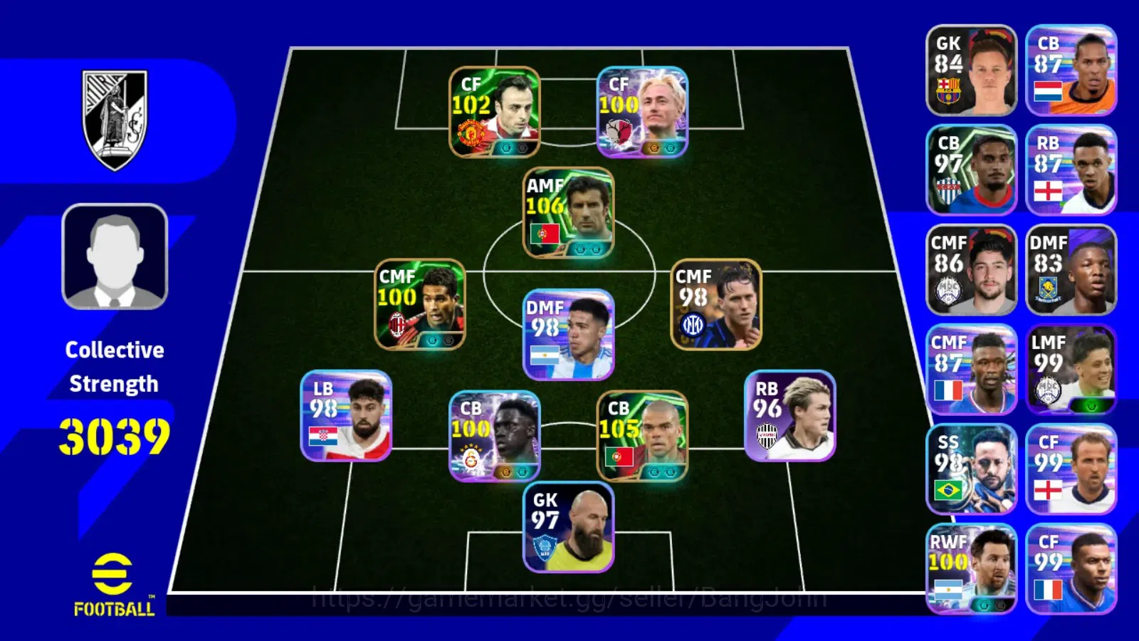 eFootball Accounts Android|PW 3039|Epic Figo,Pepe,Berbatov,Serginho|S image 6
