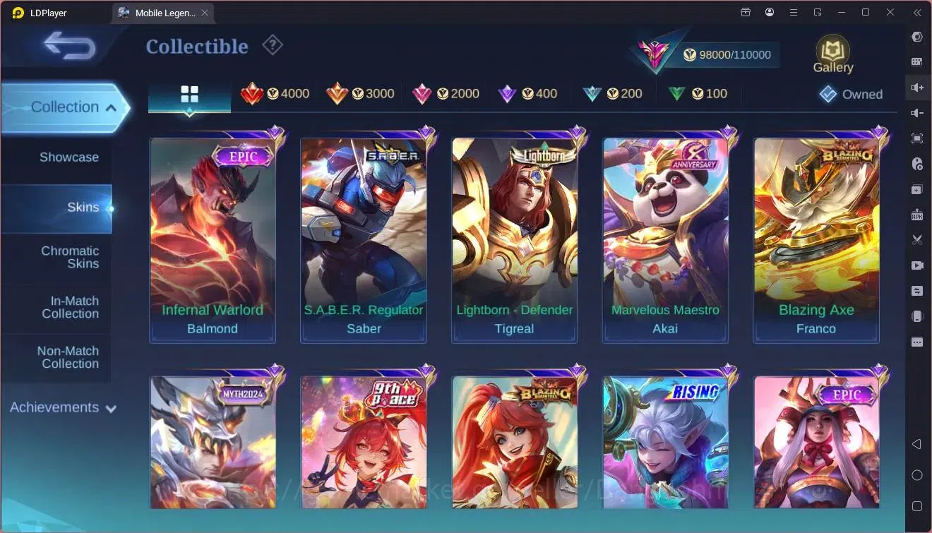 Mobile Legends: Bang Bang Accounts Global|Hero130|Skin 321|Exalted|Prime Granger,Clau image 10