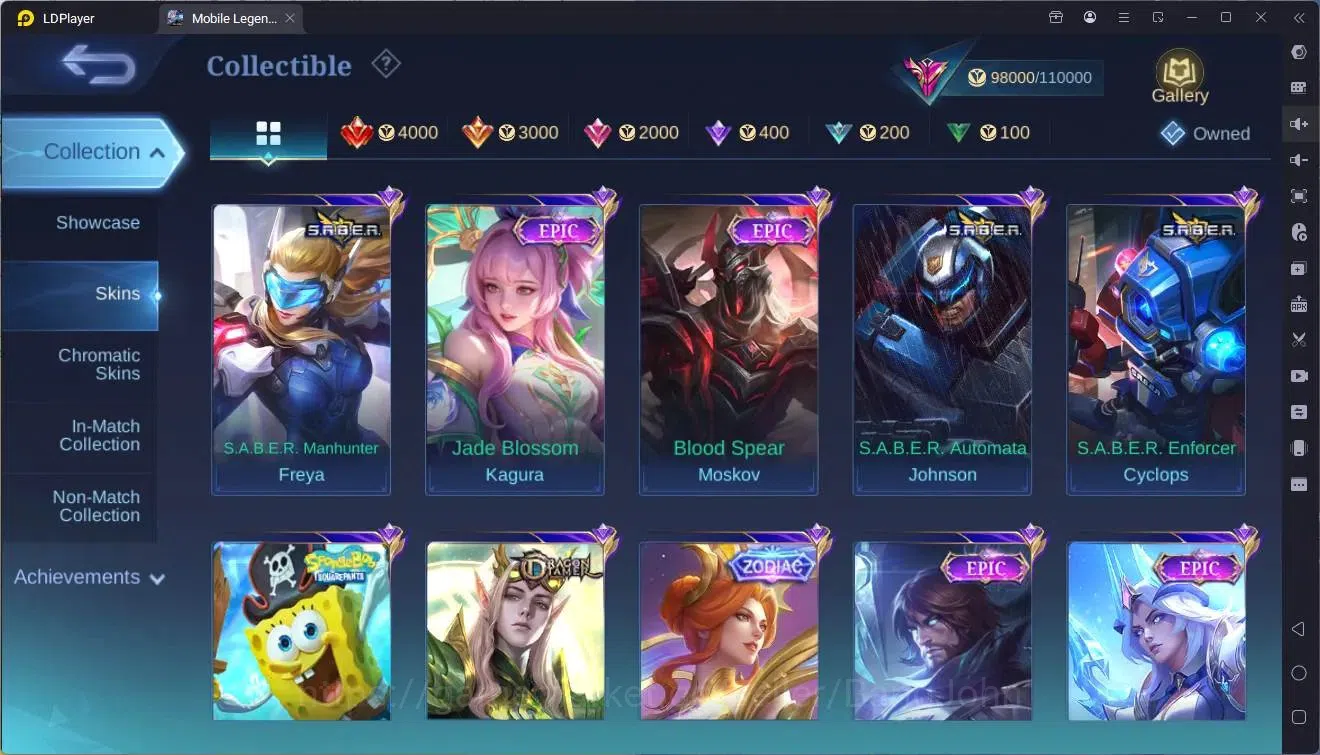 Mobile Legends: Bang Bang Accounts Global|Hero130|Skin 321|Exalted|Prime Granger,Clau image 12