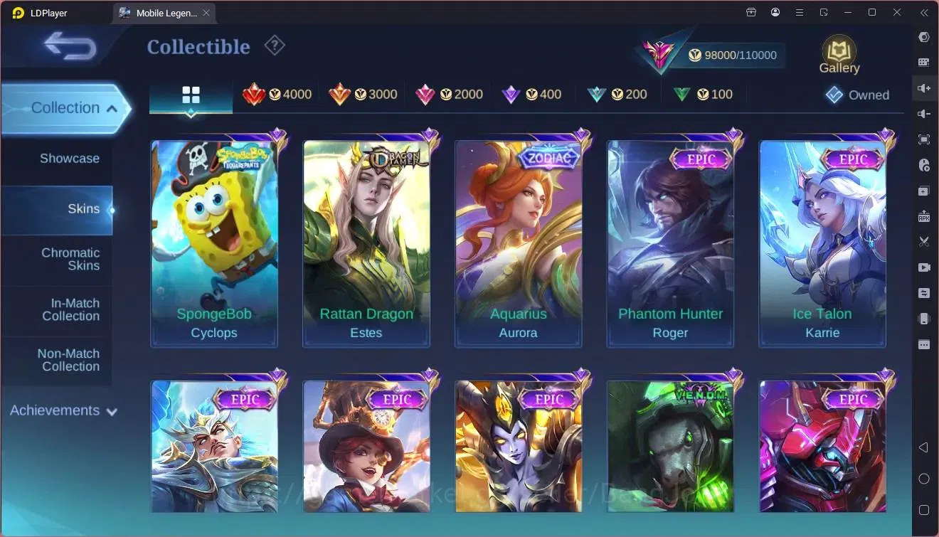Mobile Legends: Bang Bang Accounts Global|Hero130|Skin 321|Exalted|Prime Granger,Clau image 13