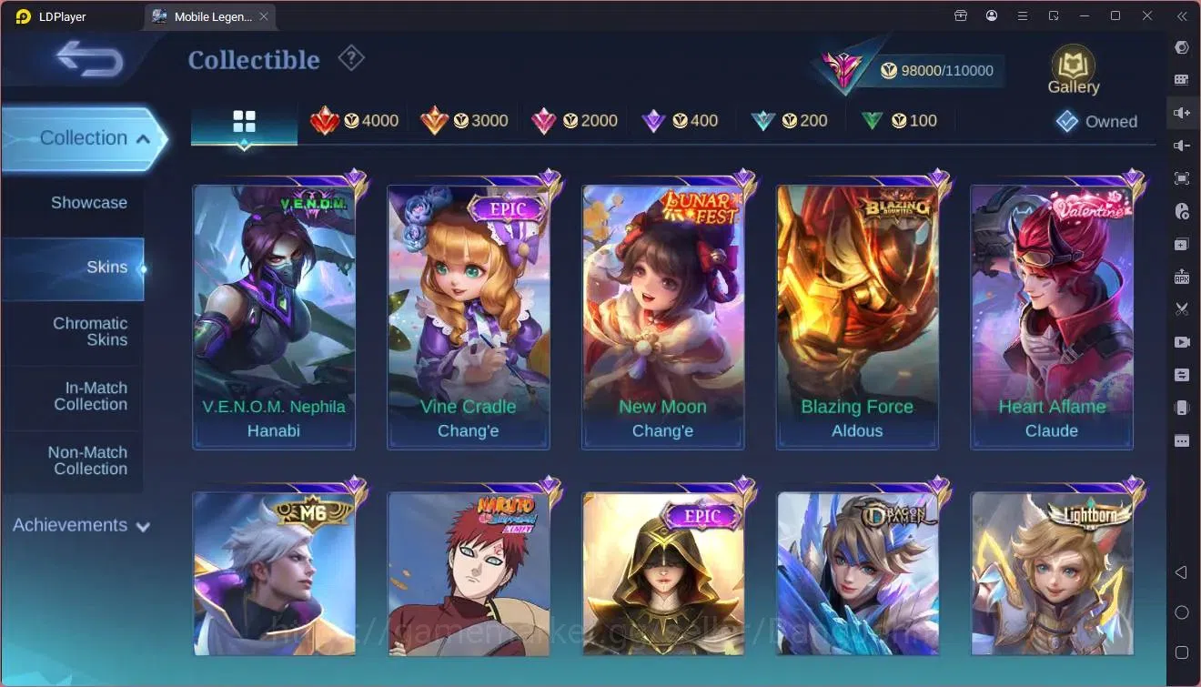 Mobile Legends: Bang Bang Accounts Global|Hero130|Skin 321|Exalted|Prime Granger,Clau image 16