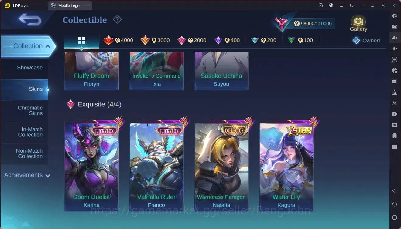 Mobile Legends: Bang Bang Accounts Global|Hero130|Skin 321|Exalted|Prime Granger,Clau image 9