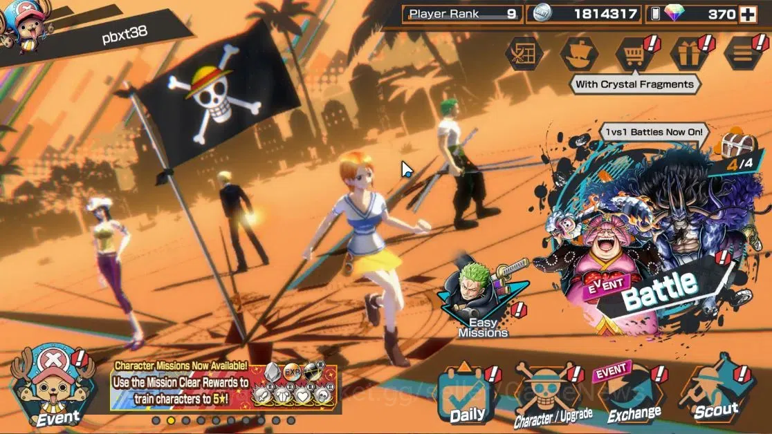 One Piece Bounty Rush Accounts High-End Global|6EX|5Elder Nusjuro,WI Law,TSCA Kaido,4Emperor Teach,Flame Emperor Sabo,BP 1