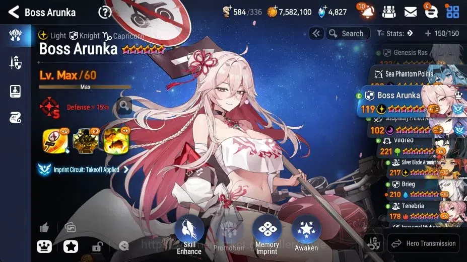 Epic Seven Accounts High-End Global|Unverif|ENDGAME 23ML (Notos, Dark Diene, BArunka, Salome, NM Luna, GeRas), Rinak 11