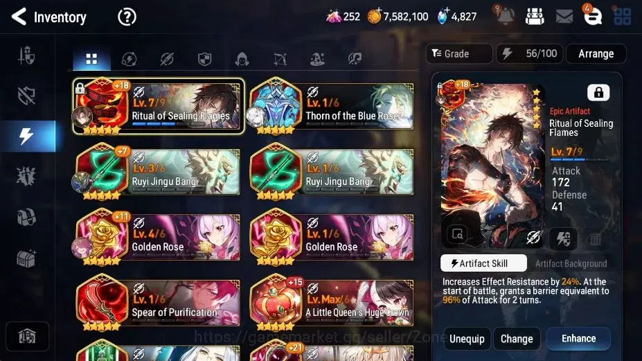 Epic Seven Accounts High-End Global|Unverif|ENDGAME 23ML (Notos, Dark Diene, BArunka, Salome, NM Luna, GeRas), Rinak 19
