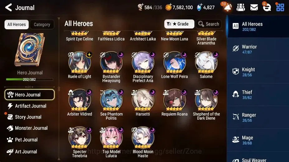 Epic Seven Accounts High-End Global|Unverif|ENDGAME 23ML (Notos, Dark Diene, BArunka, Salome, NM Luna, GeRas), Rinak 2
