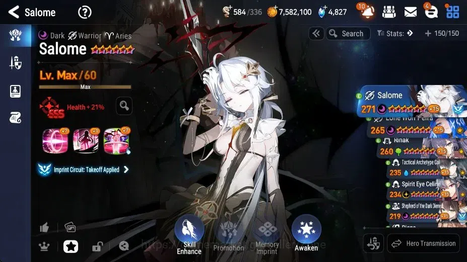 Epic Seven Accounts High-End Global|Unverif|ENDGAME 23ML (Notos, Dark Diene, BArunka, Salome, NM Luna, GeRas), Rinak 7