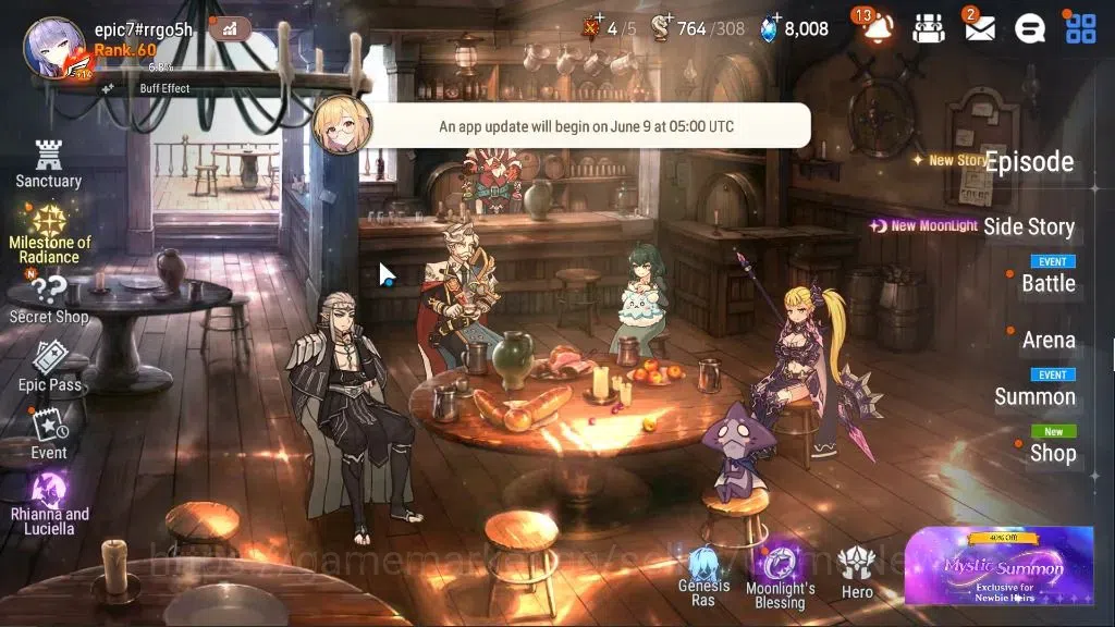 Epic Seven Accounts GLOBAL Unverif|7 ML(School Nurse Yulha,NM Luna,DP image 1