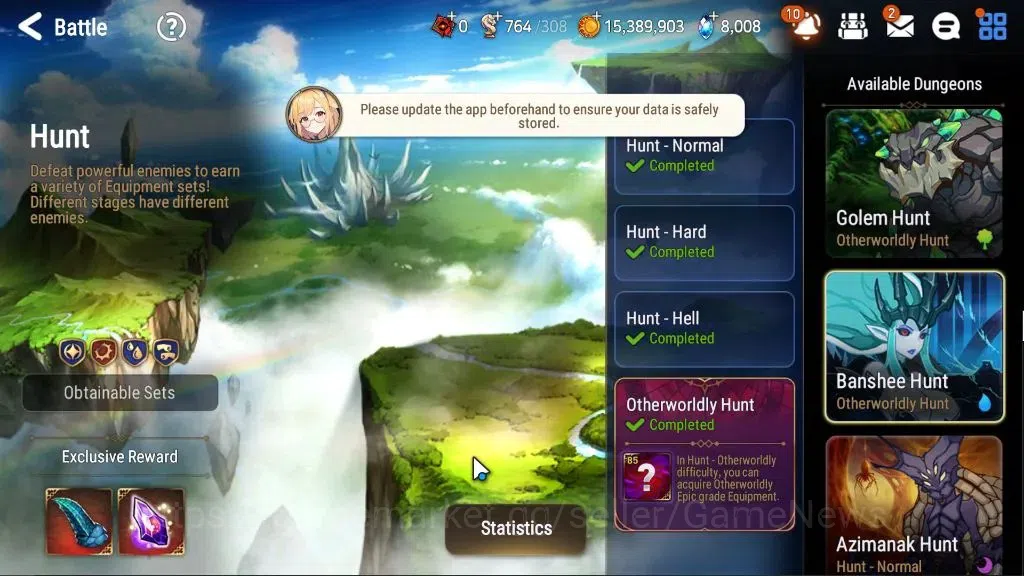 Epic Seven Accounts GLOBAL Unverif|7 ML(School Nurse Yulha,NM Luna,DP image 15