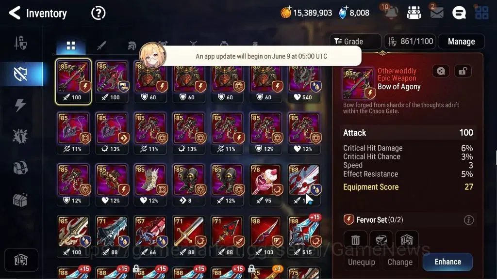 Epic Seven Accounts GLOBAL Unverif|7 ML(School Nurse Yulha,NM Luna,DP image 18