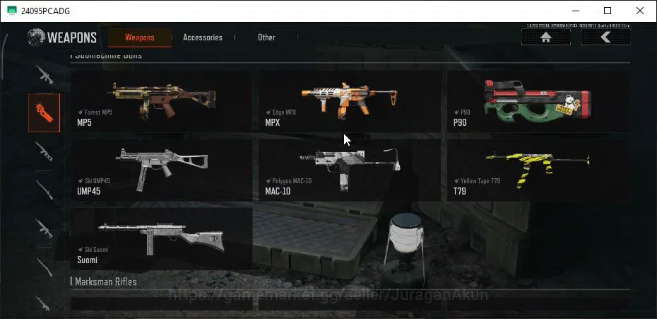 Arena Breakout Accounts Mid-Tier [MOBILE] Lv30|SV 89M|CV 54M|Machete Battle,Shovel Sapper|Many Weapons Skin|Gear Skin|CN 6