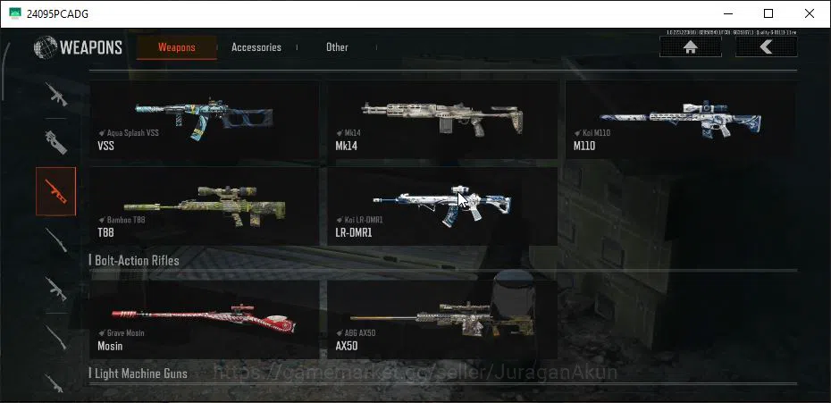 Arena Breakout Accounts Mid-Tier [MOBILE] Lv30|SV 89M|CV 54M|Machete Battle,Shovel Sapper|Many Weapons Skin|Gear Skin|CN 7