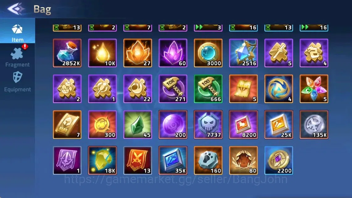 Mobile Legends: Adventure Accounts Global |LV 47|817k Power |VIP 5|Camp 30-45|Hero 93|33 SSR|9 RedStar|Detail Check SS 16