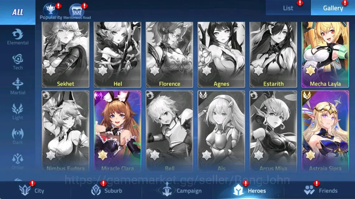Mobile Legends: Adventure Accounts Global |LV 47|817k Power |VIP 5|Camp 30-45|Hero 93|33 SSR|9 RedStar|Detail Check SS 6