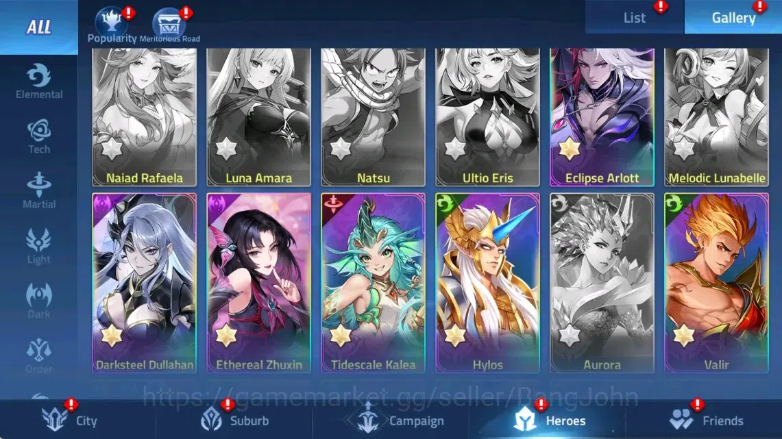 Mobile Legends: Adventure Accounts Global |LV 47|817k Power |VIP 5|Camp 30-45|Hero 93|33 SSR|9 RedStar|Detail Check SS 7