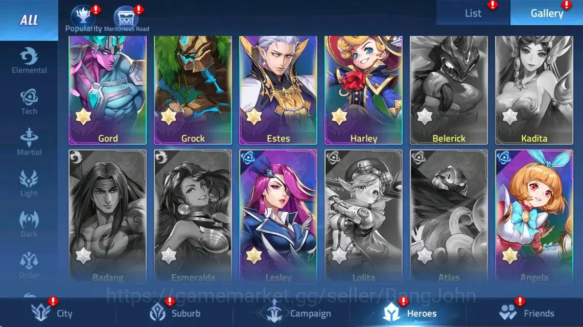 Mobile Legends: Adventure Accounts Global |LV 47|817k Power |VIP 5|Camp 30-45|Hero 93|33 SSR|9 RedStar|Detail Check SS 8