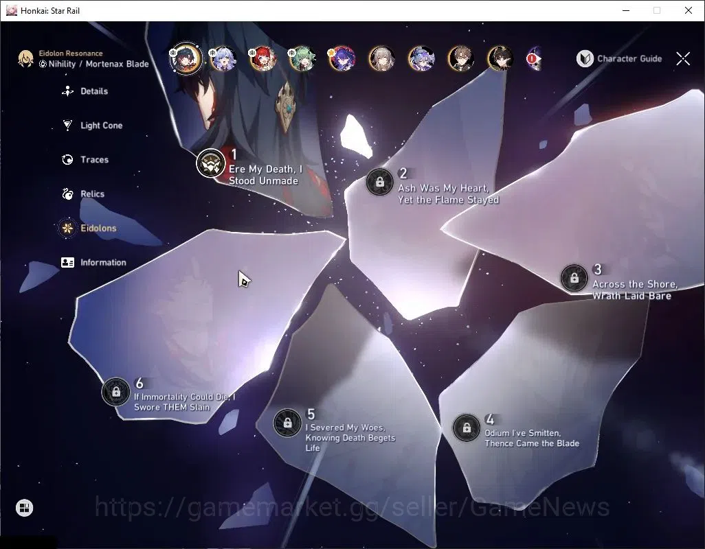 Honkai Star Rail Accounts ASIA|TL 65|9 Limited|Mortenax Blade E1,B3+Sign,Cas image 5
