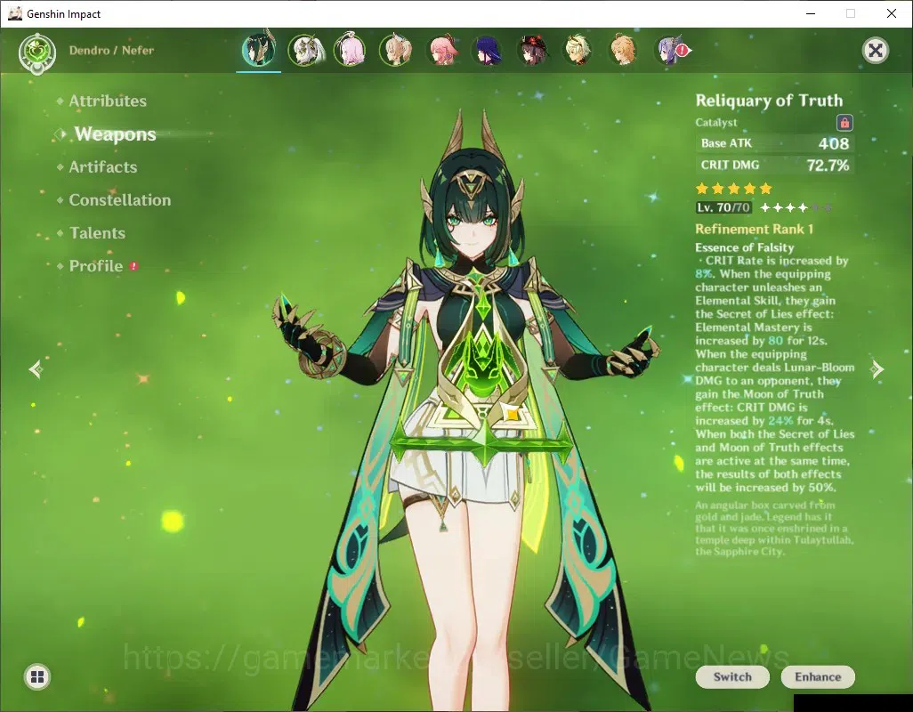 Genshin Impact Accounts ASIA|AR 56|Rate ON|6 Limited + 5 (*5Weap)|[Nefer,R image 4