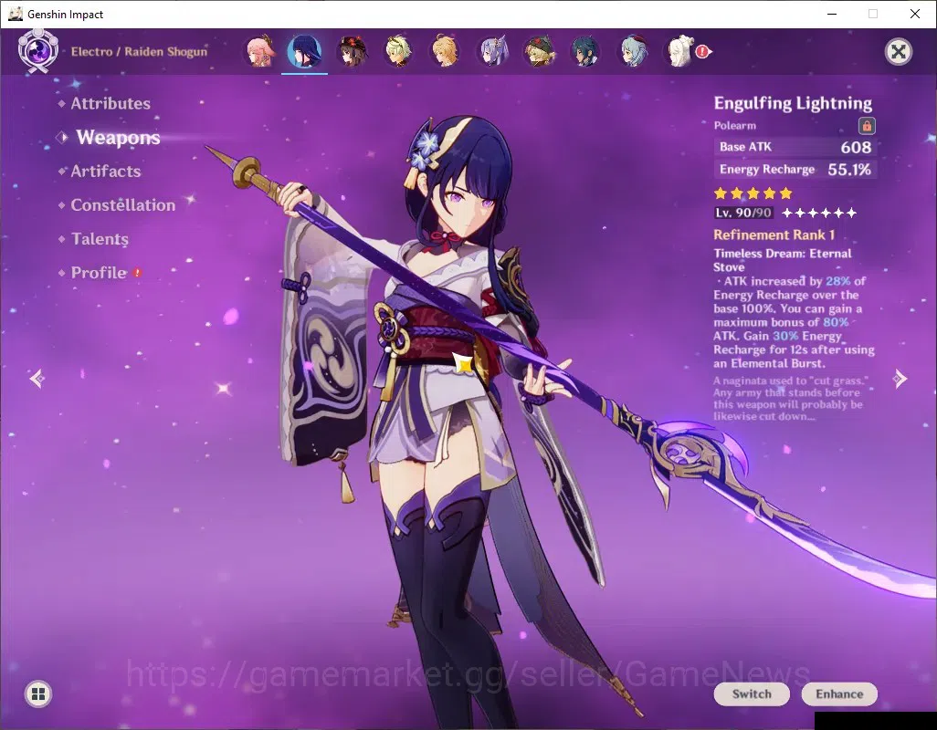 Genshin Impact Accounts ASIA|AR 56|Rate ON|6 Limited + 5 (*5Weap)|[Nefer,R image 5