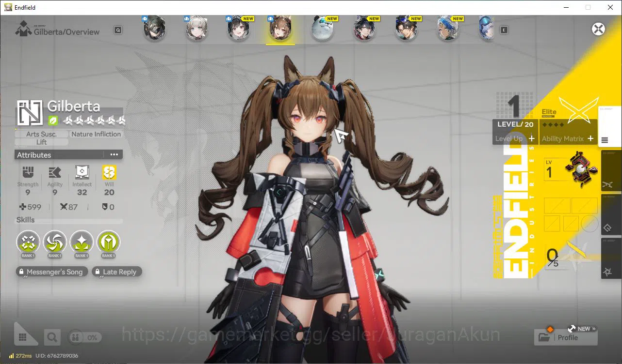 Arknights: Endfield Accounts Na/EU Lv2|Day 2|2k OroBeryl|MetaSSR Solo Gilberta+ image 3