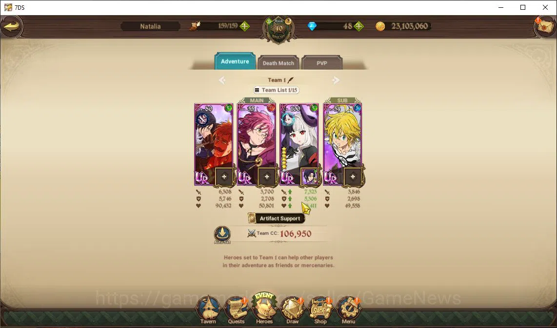 The Seven Deadly Sins: Grand Cross Accounts Global|955 K CC|Chapter 6|100 Ls| 5 LR | Meresca2/ image 11
