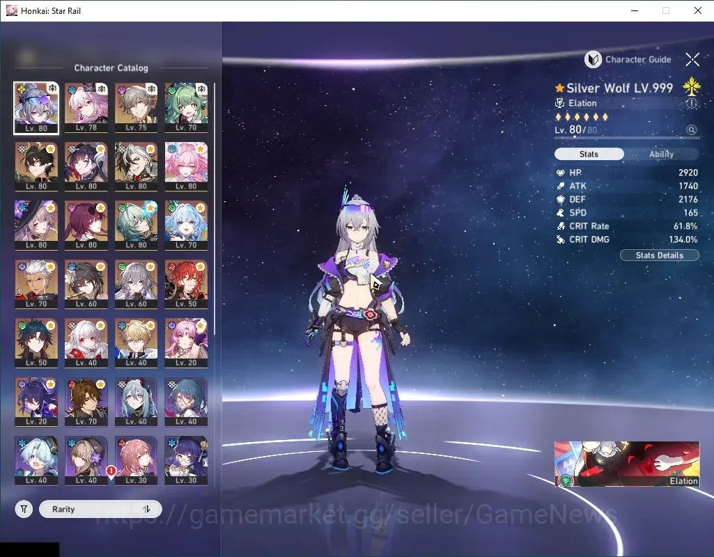 Honkai Star Rail Accounts Others Asia|TL 66|Free ZZZ|Premium Hypercarry|16 Limited|[Anaxa,The 4