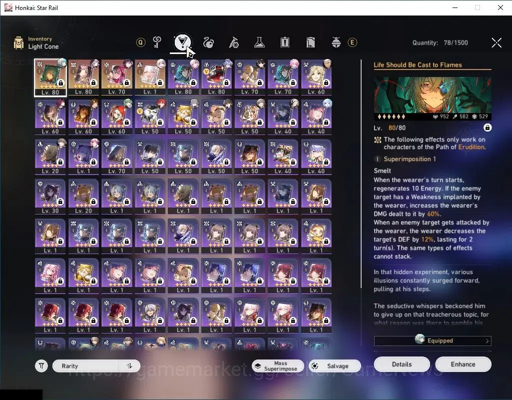Honkai Star Rail Accounts Others Asia|TL 66|Free ZZZ|Premium Hypercarry|16 Limited|[Anaxa,The 5