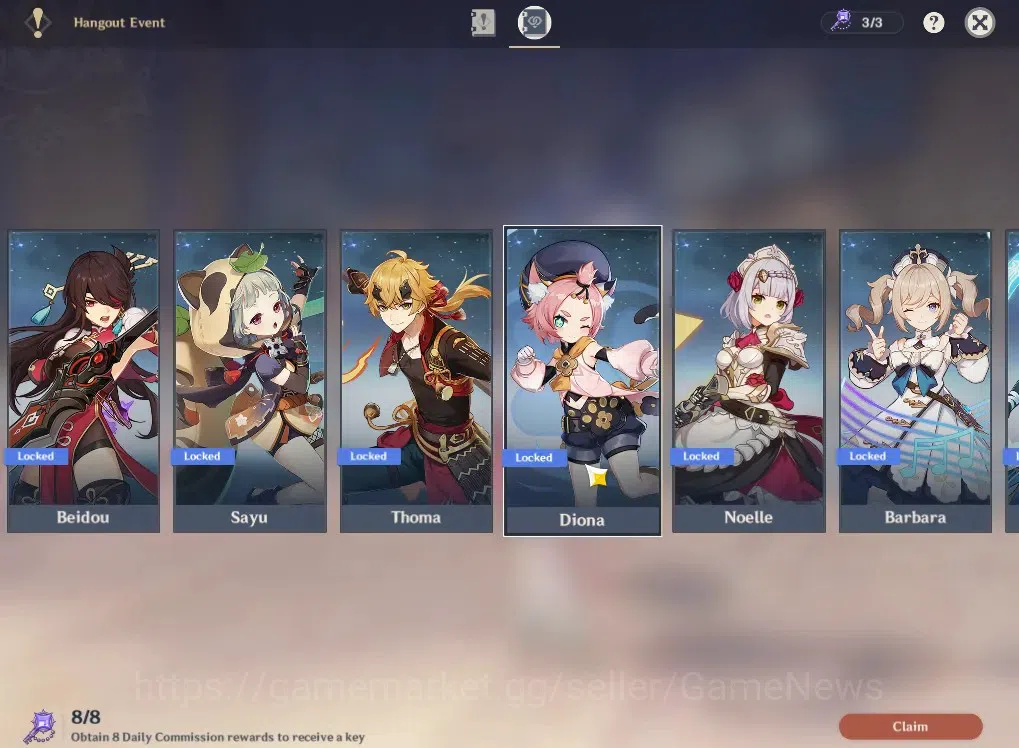 Genshin Impact Accounts ASIA |AR 52|3 Limited+3(*5Wep)|(Skirk, Escoffier)+ image 14