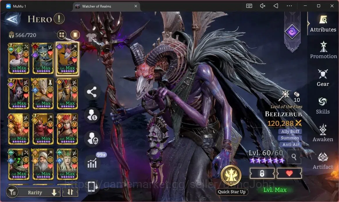 Watcher of Realms Accounts Global 60xx|Power 14,3M|12 Lord Lovar A5,Twinfiend image 19