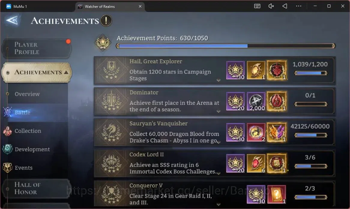 Watcher of Realms Accounts Global 60xx|Power 14,3M|12 Lord Lovar A5,Twinfiend image 3