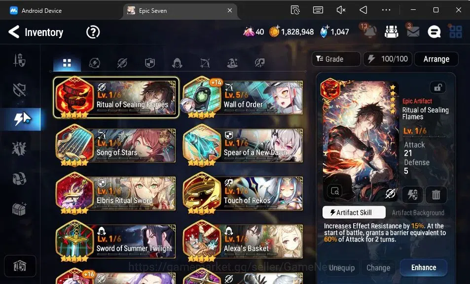 Epic Seven Accounts GLOBAL Unverif|New Era|5 ML(LOTScales,C Lilias,E I image 11