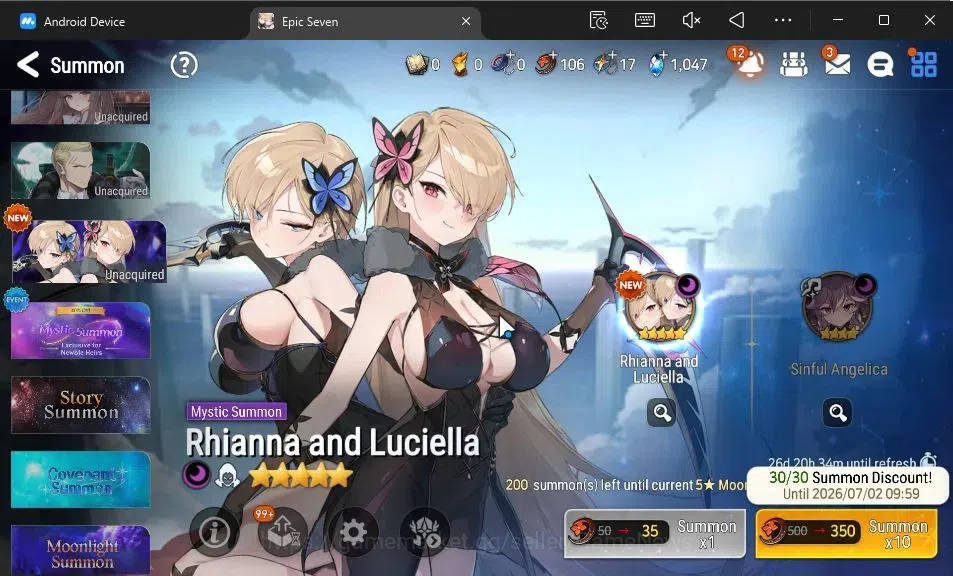Epic Seven Accounts GLOBAL Unverif|New Era|5 ML(LOTScales,C Lilias,E I image 19
