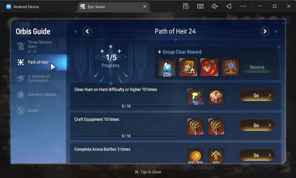 Epic Seven Accounts GLOBAL Unverif|New Era|5 ML(LOTScales,C Lilias,E I image 3