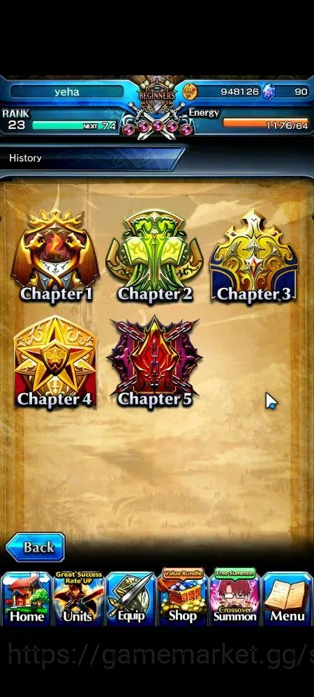 Grand Summoners Accounts Global|Rank 23|90 cc|3 Ascend+1 TW|Sung Jinwoo + T image 9
