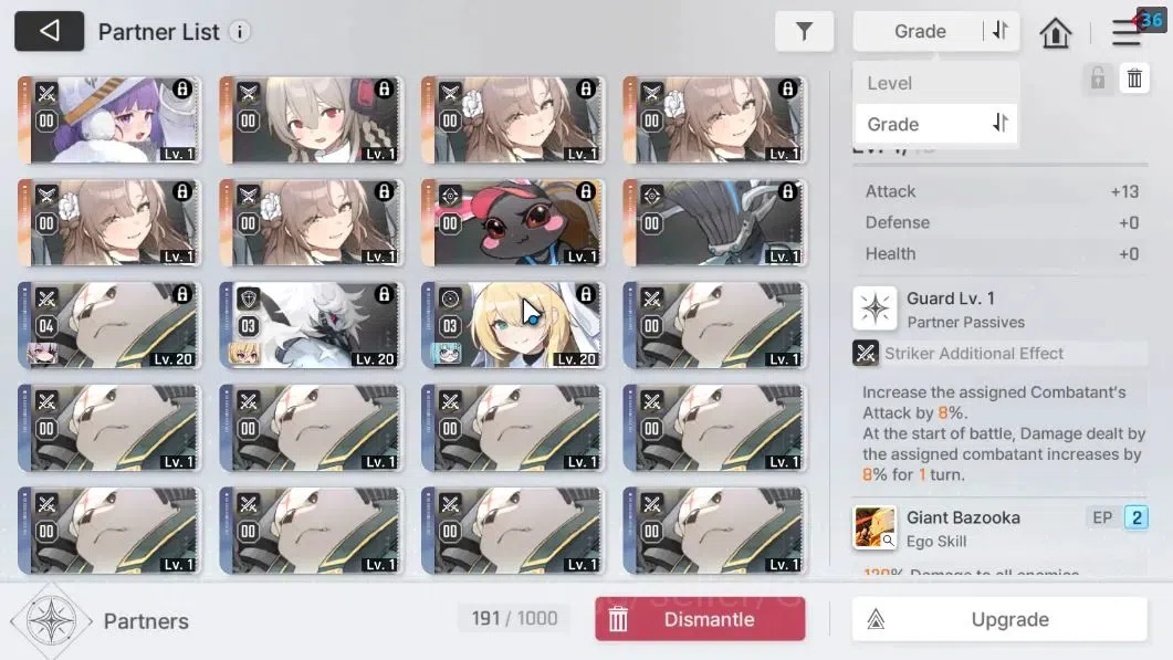 Chaos Zero Nightmare Accounts GLOBAL Lv36|5 SSR[Heidemarie,Diana,Khalipe,Haru,Magna]+10 SR [SelenaM2,NiaM6,MikaM1,Etc]+8 SR 7