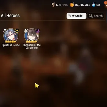 Epic Seven Accounts Limited Hero GLOBAL UnVerif|New Era| 2 ML (Shepherd Dark Diane,Spirit Eye