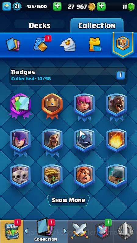 Clash Royale Accounts Lvl 21|Trophy 3999|KTL 8|Limited Skin|Card 65|2 Ev image 7