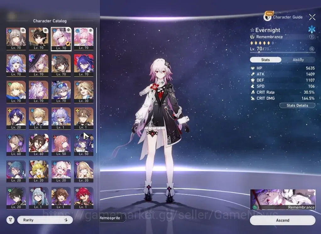 Honkai Star Rail Accounts Asia|TL 60|10 Limited|[Cyrene,Evernight,Saber]+Sig image 4