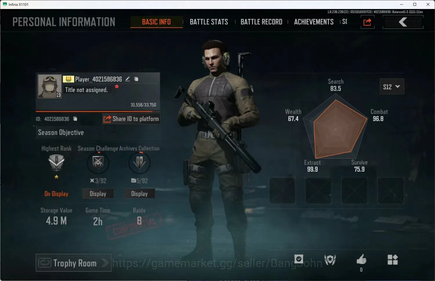 Arena Breakout Accounts Mobile | LV 19 | SV 4.9 M | CV 2.8 M | Maelstrom A image 1