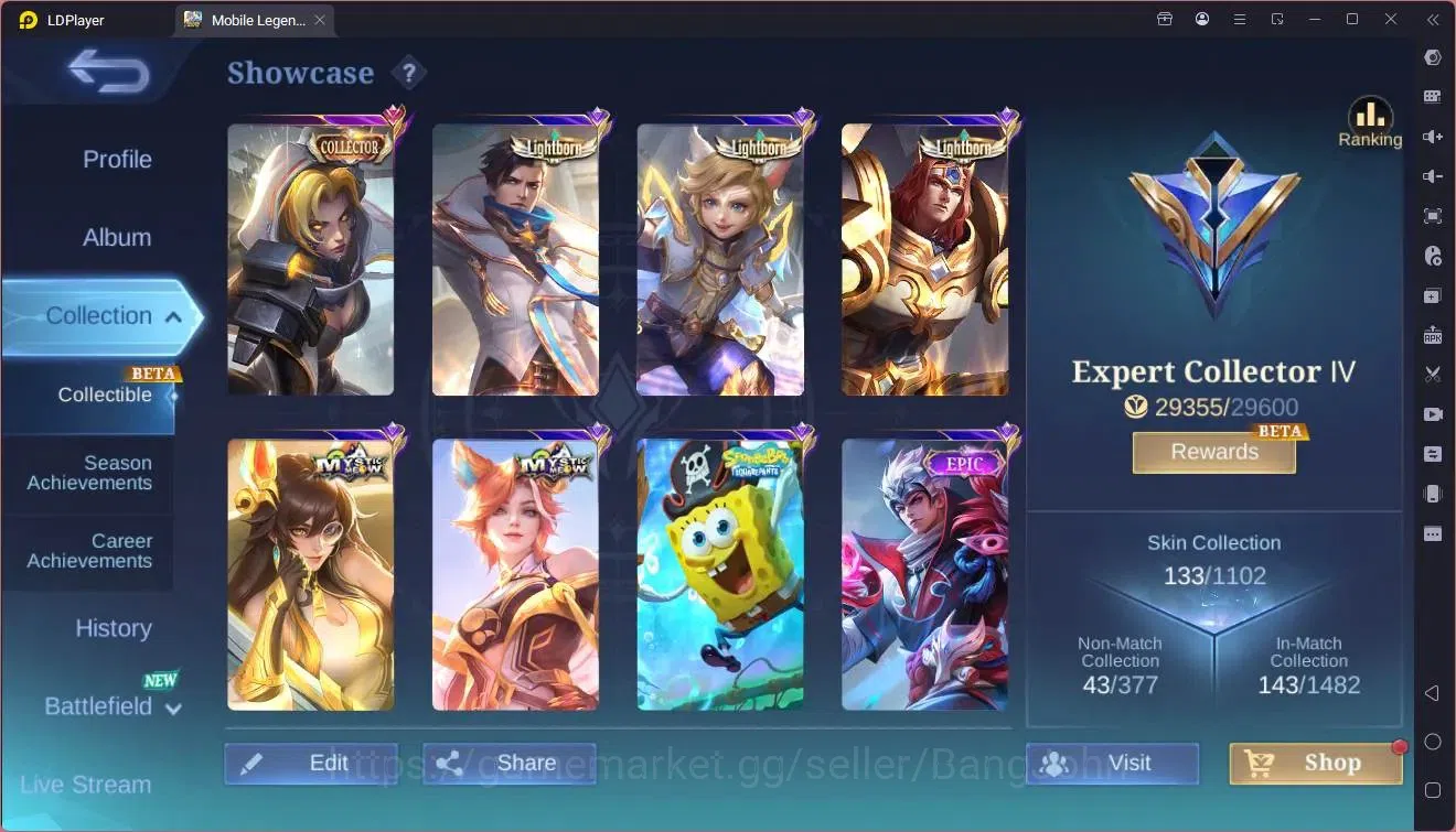 Mobile Legends: Bang Bang Accounts Global|Hero 80|Skin 133|Expert|CC Natalia|Lightbor image 20