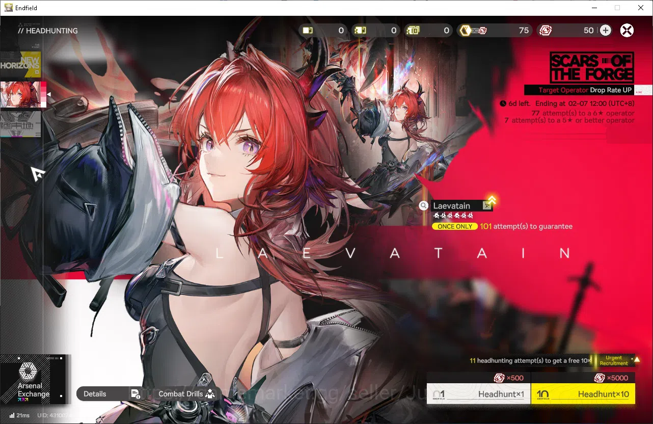 Arknights: Endfield Accounts Asia|Day 2 Login| 1 Meta SSR Ember + 5SR Operators + 1SSR Weapons|Male MC|GrypLink|Take 6